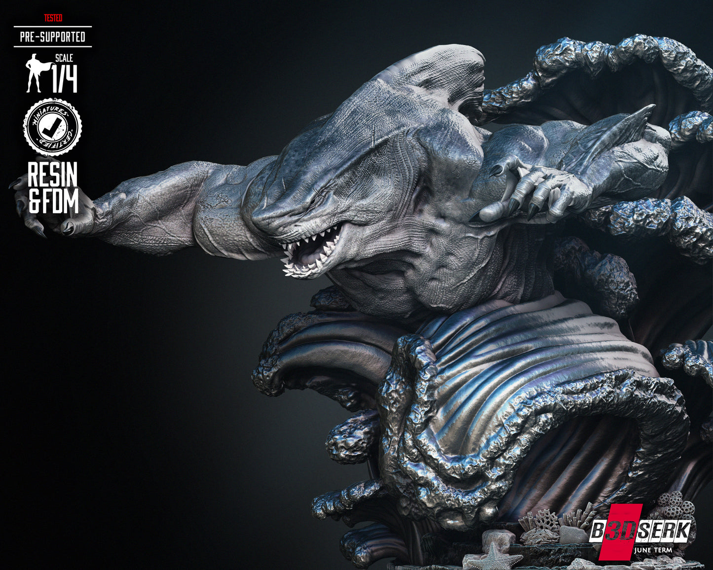 King Shark Portrait Bust