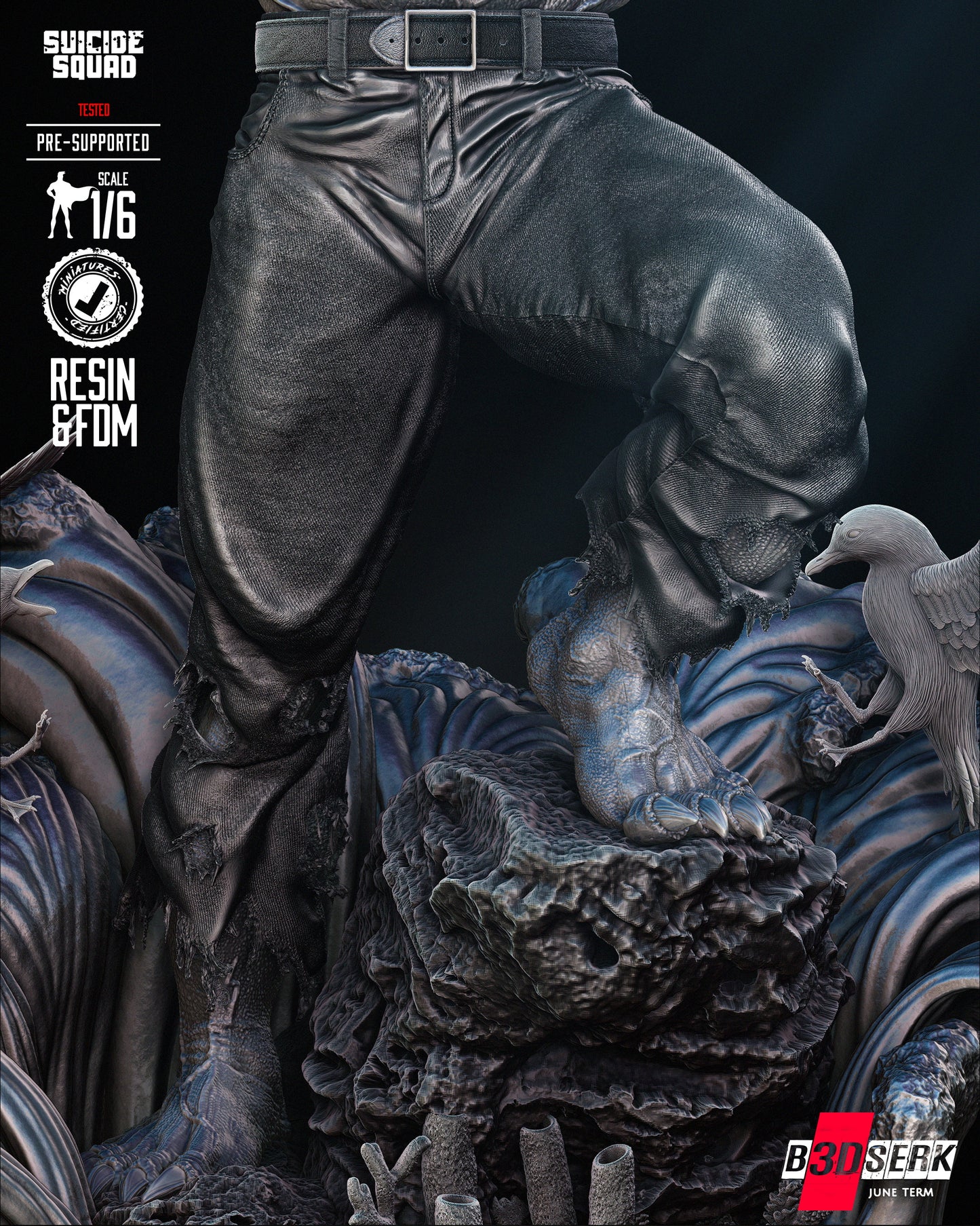 King Shark Sculpture