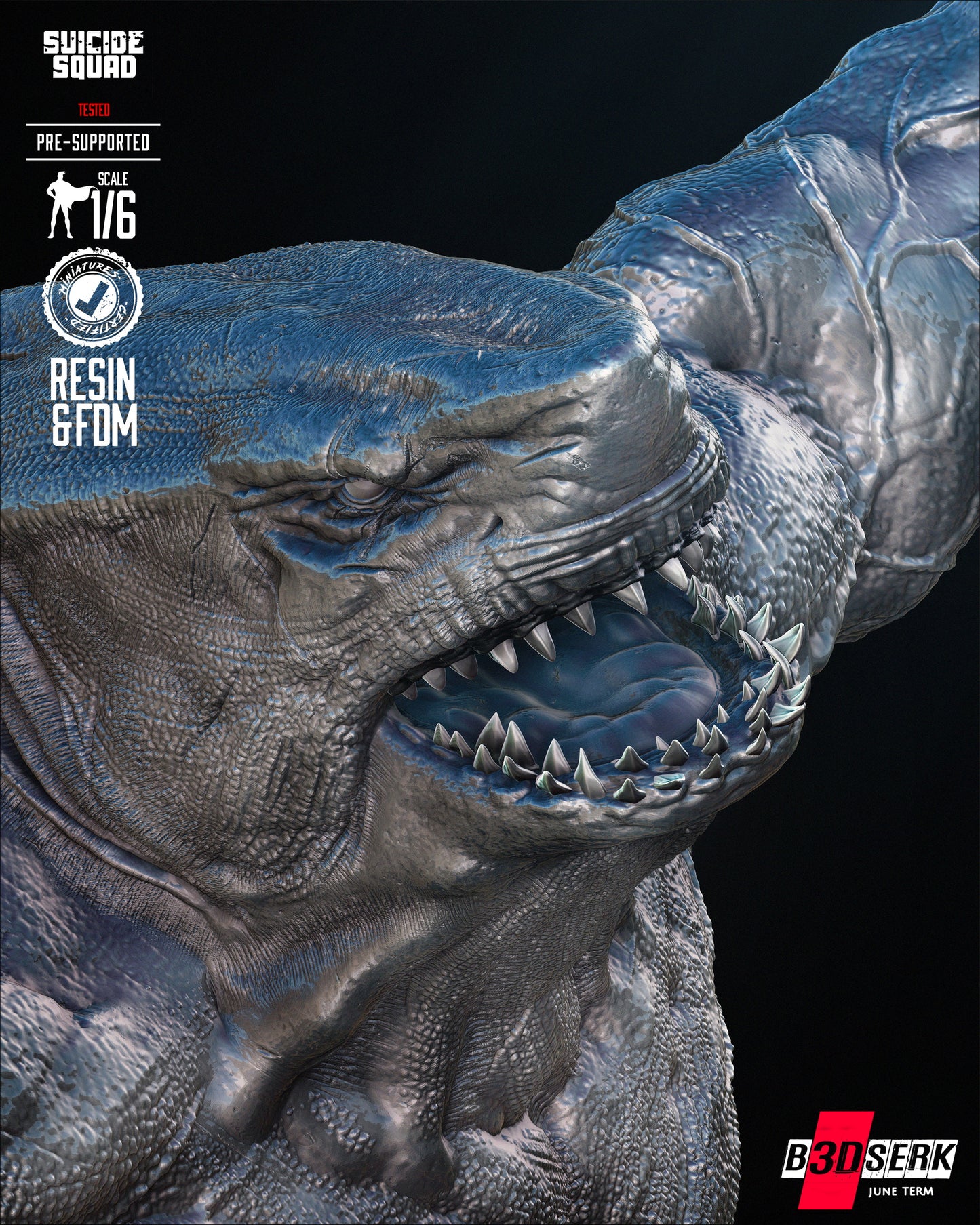 King Shark Sculpture