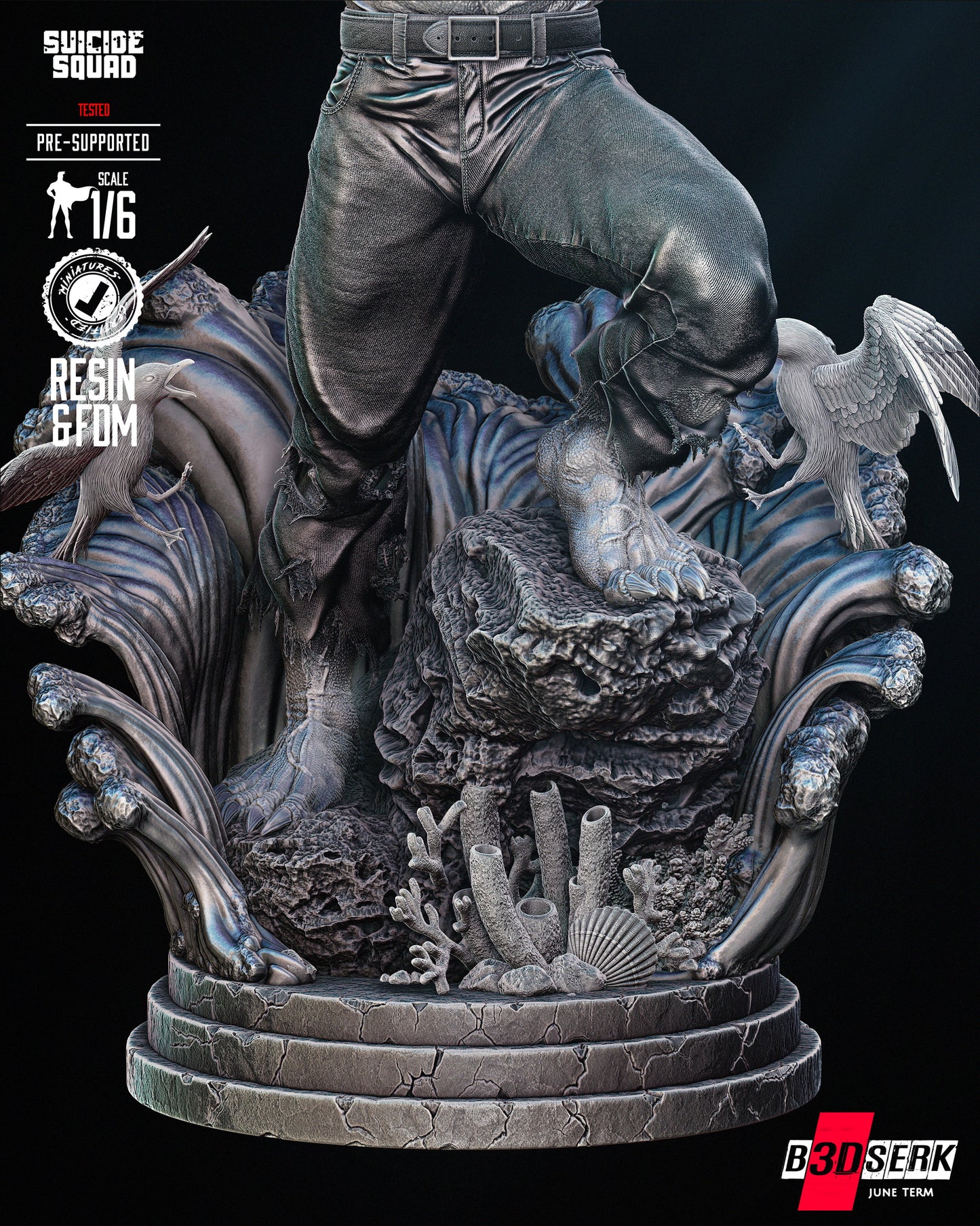 King Shark Sculpture