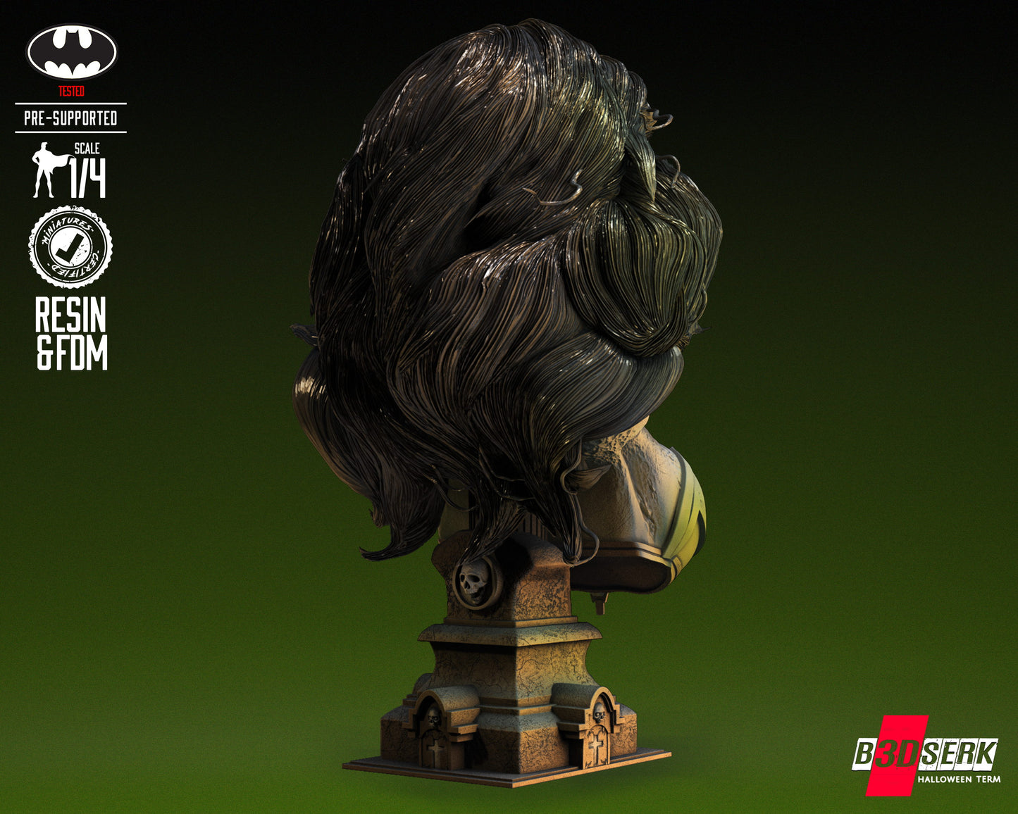 Wonder Woman Zombie Bust