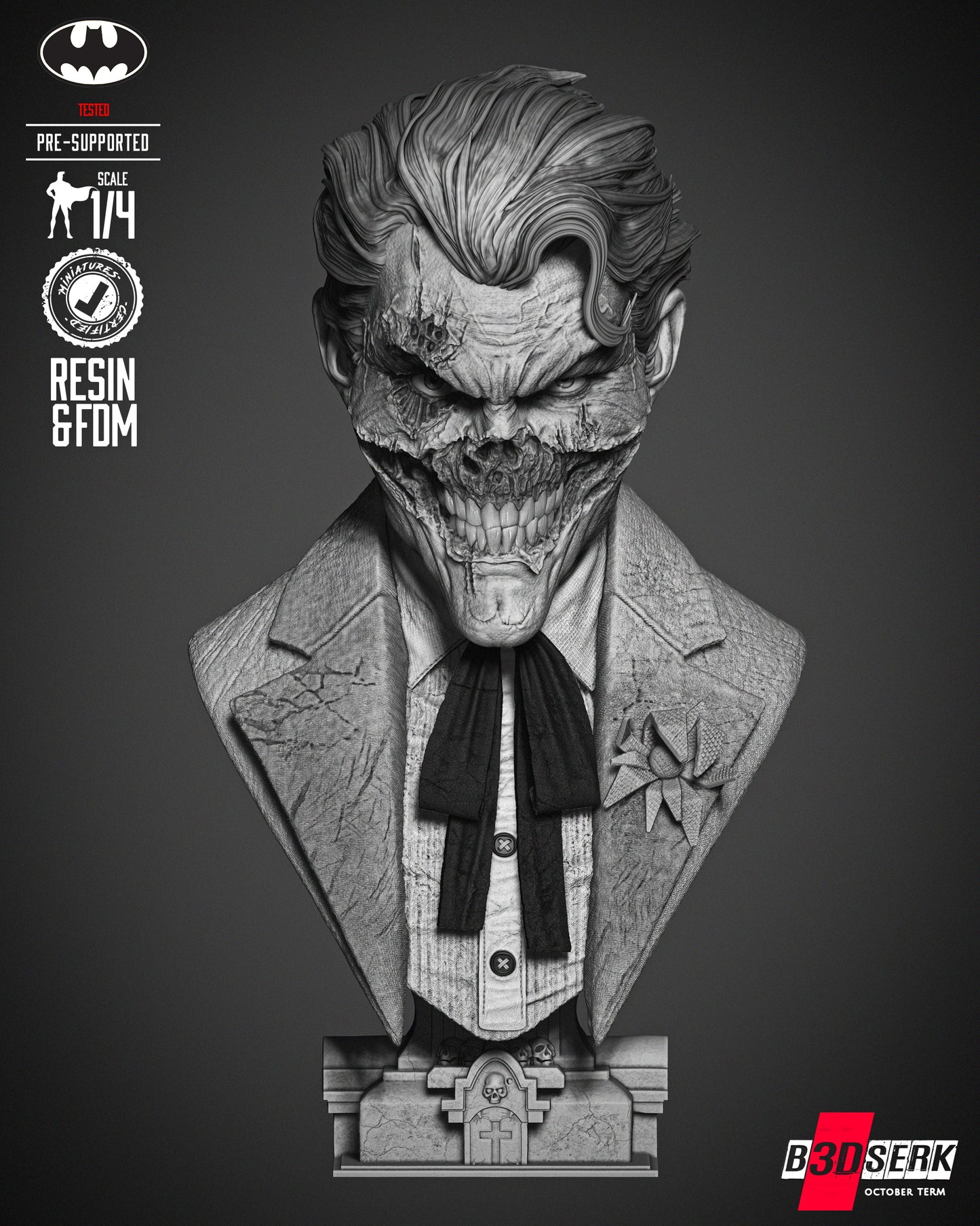 Joker Zombie Bust