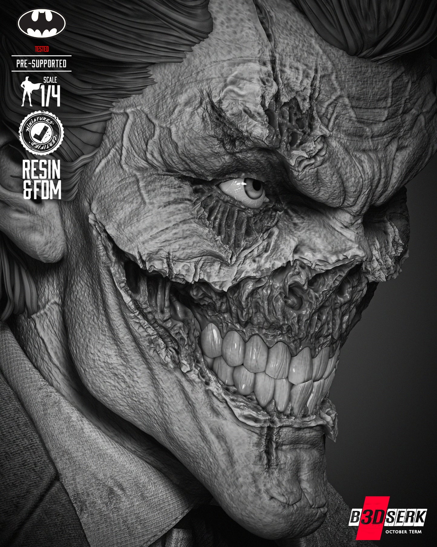 Joker Zombie Bust