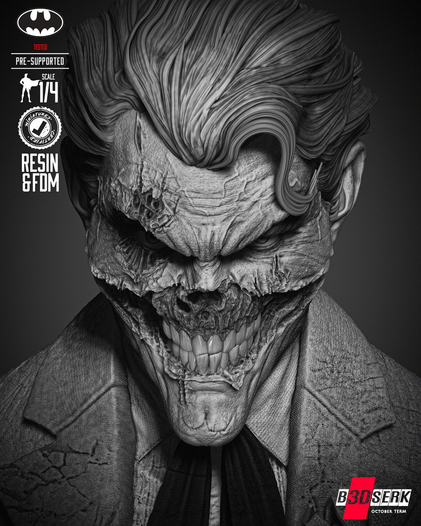 Joker Zombie Bust