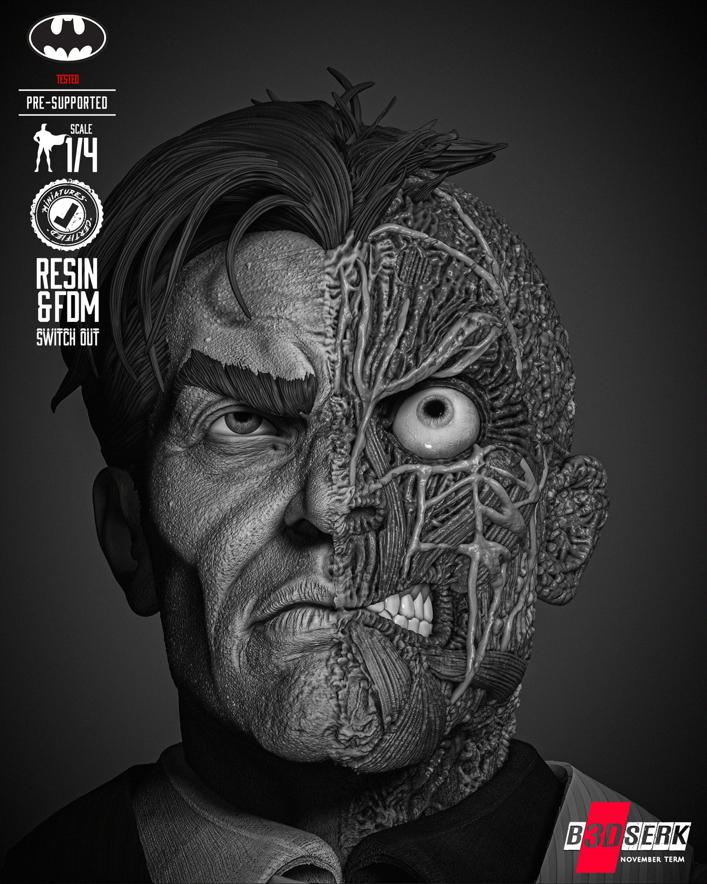 Two Face Bust