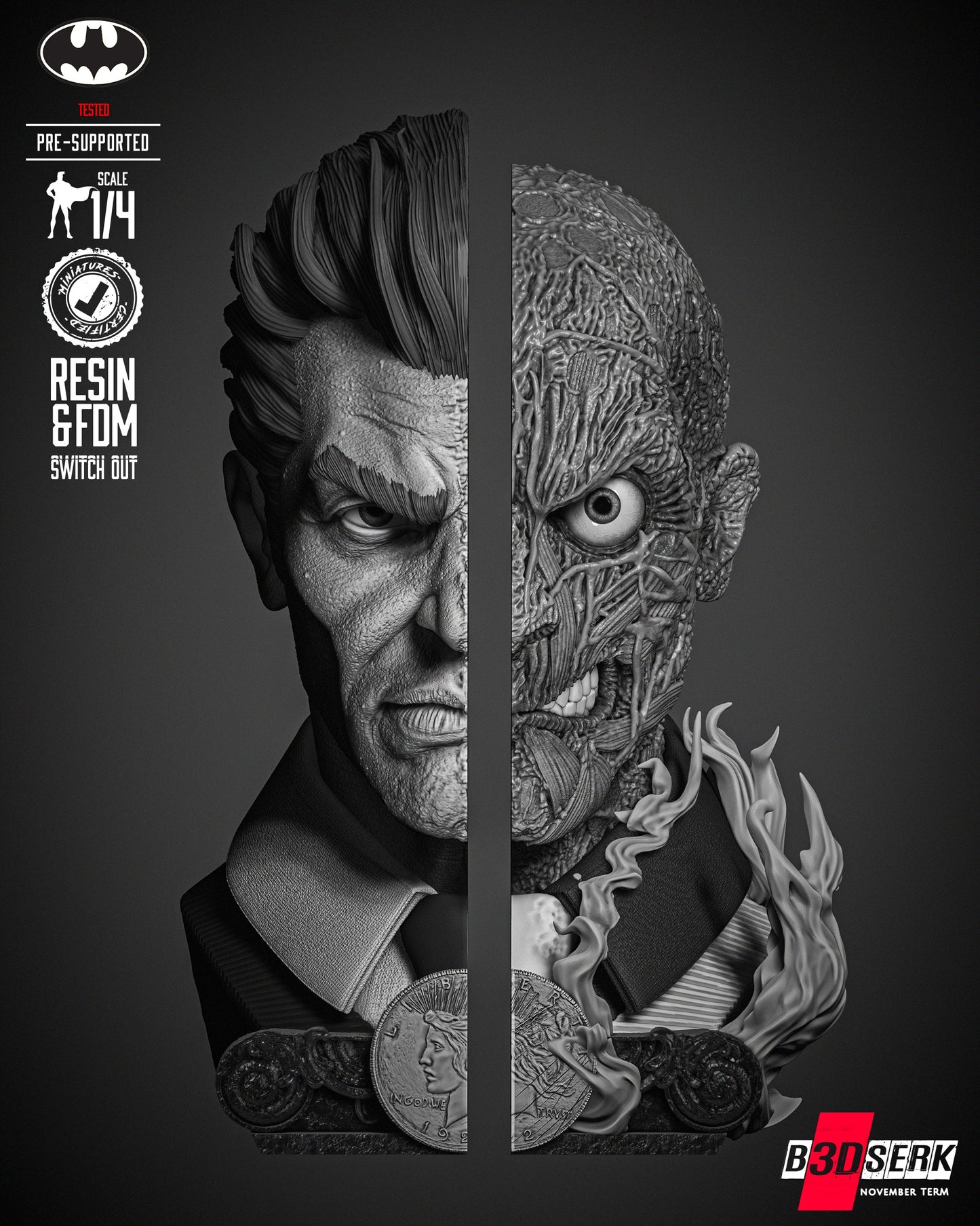 Two Face Bookholders