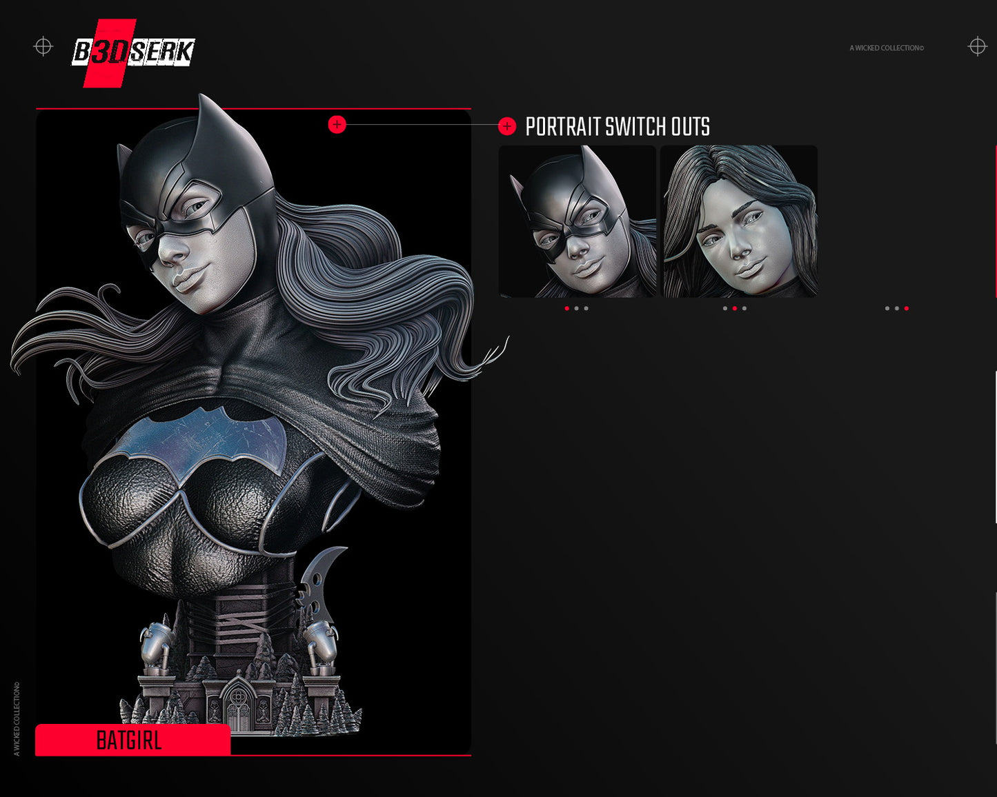 Bat girl Portrait Bust