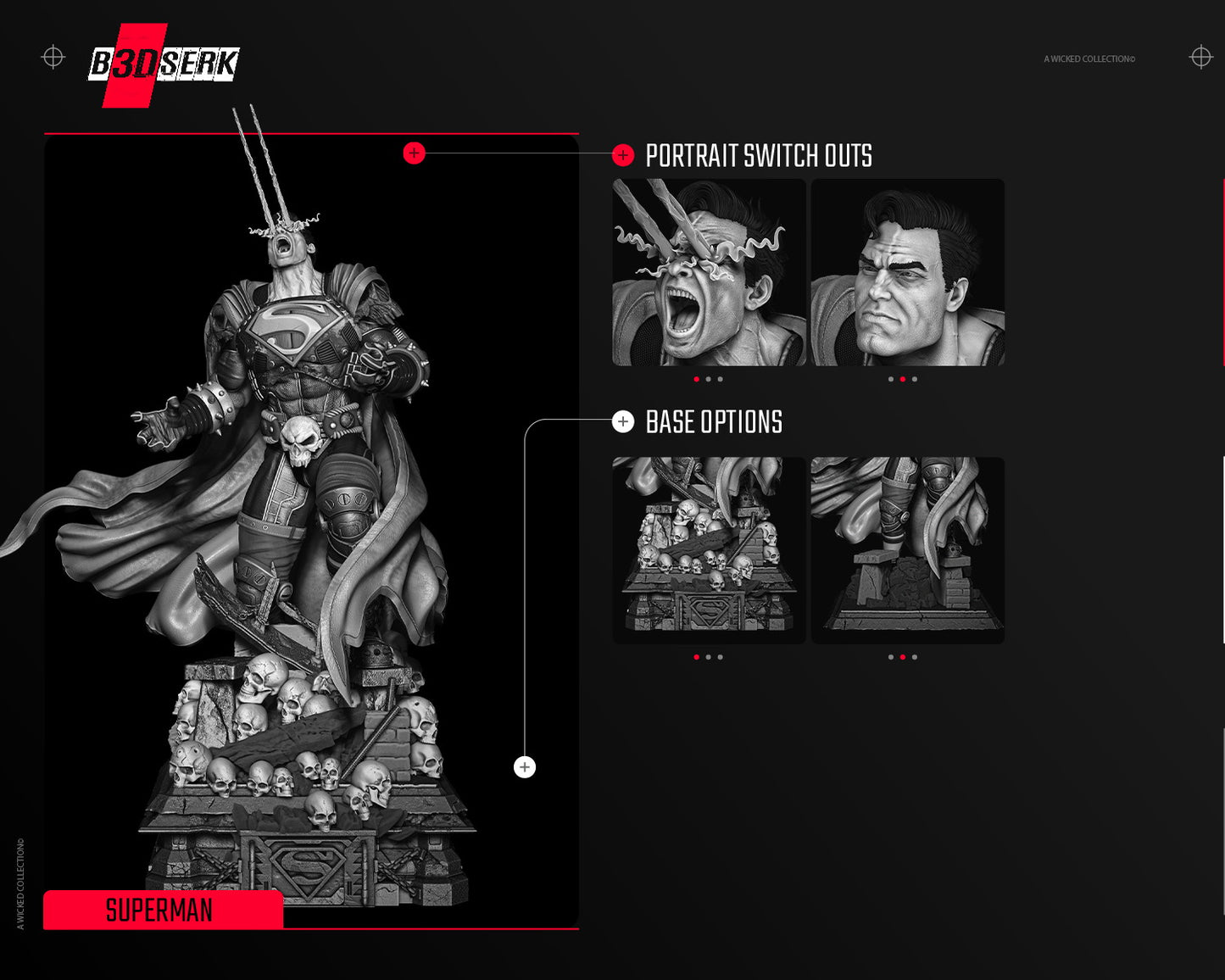 Superman Dark Night Sculpture