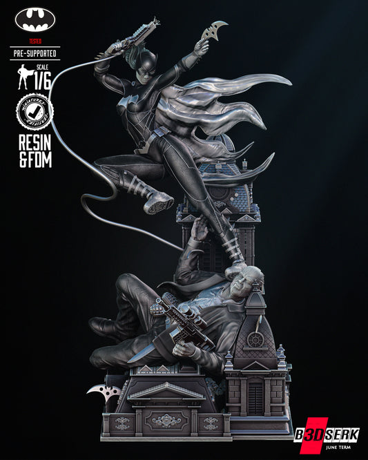 Bat girl Sculpture