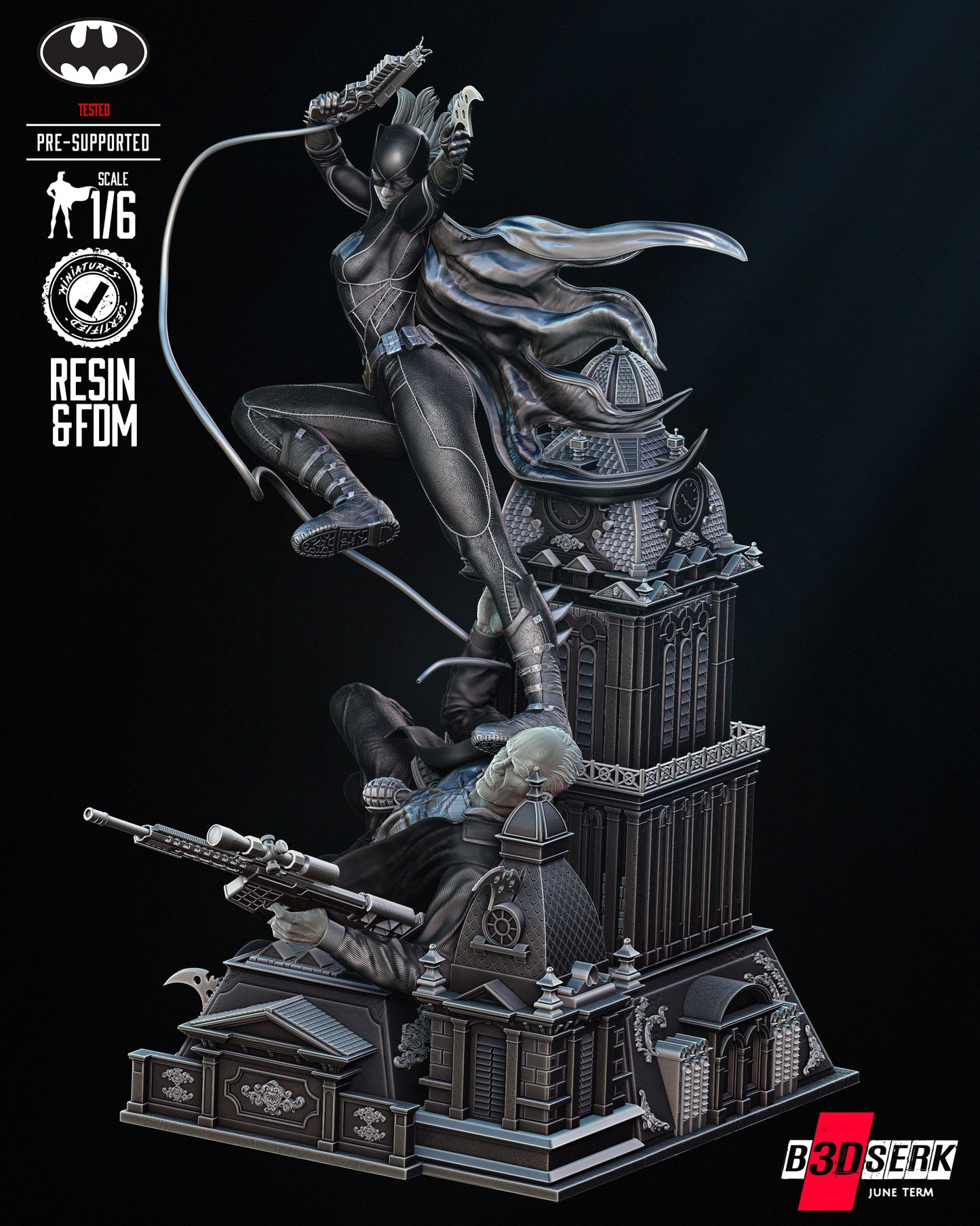 Bat girl Sculpture