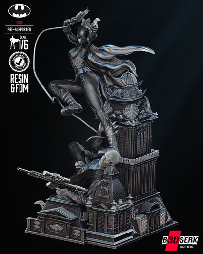 Bat girl Sculpture