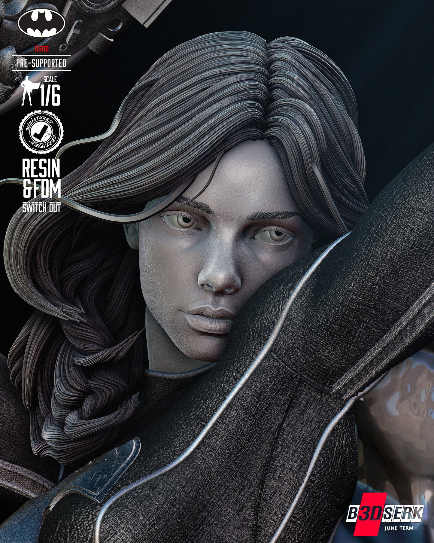 Bat girl Sculpture