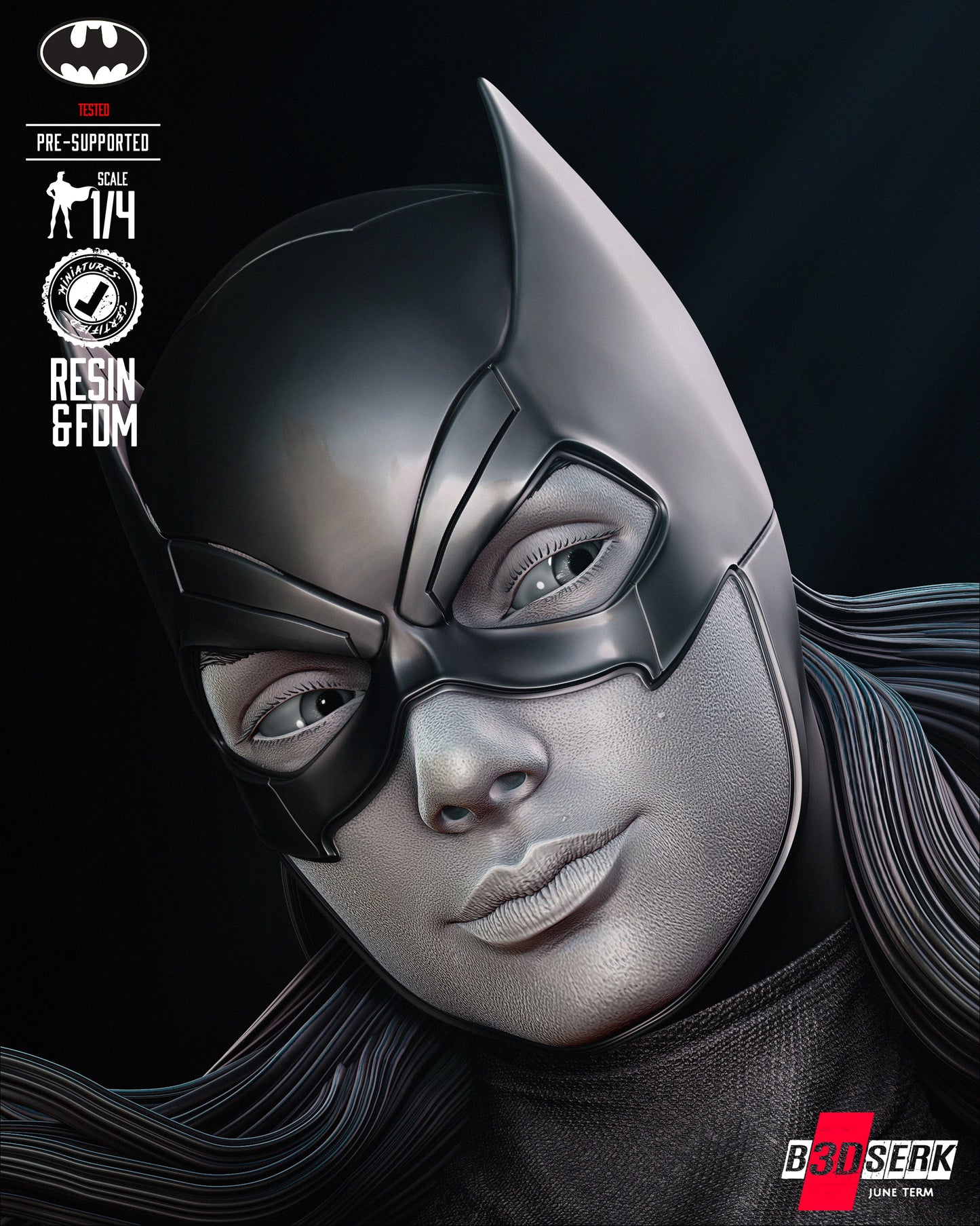 Bat girl Portrait Bust