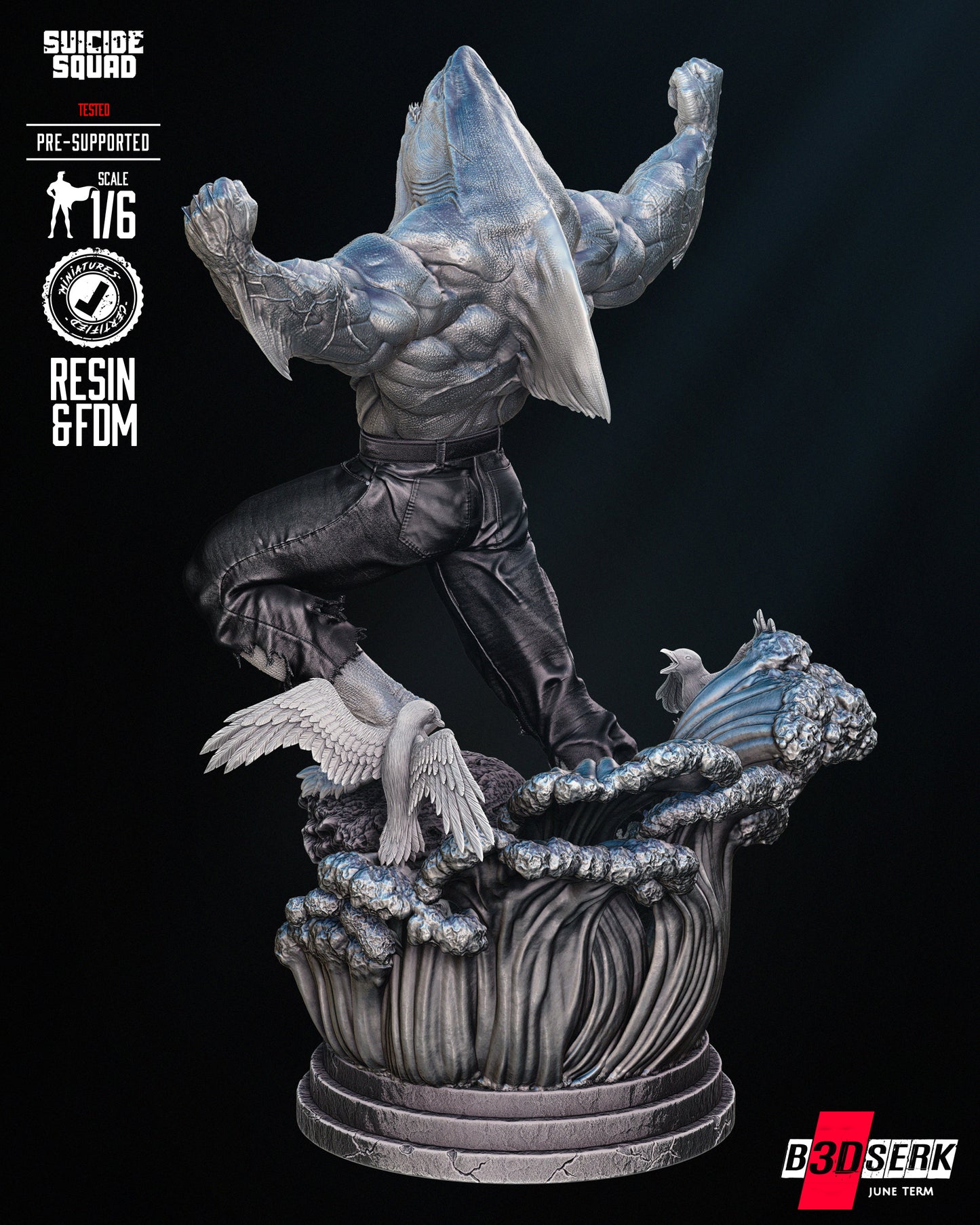 King Shark Sculpture