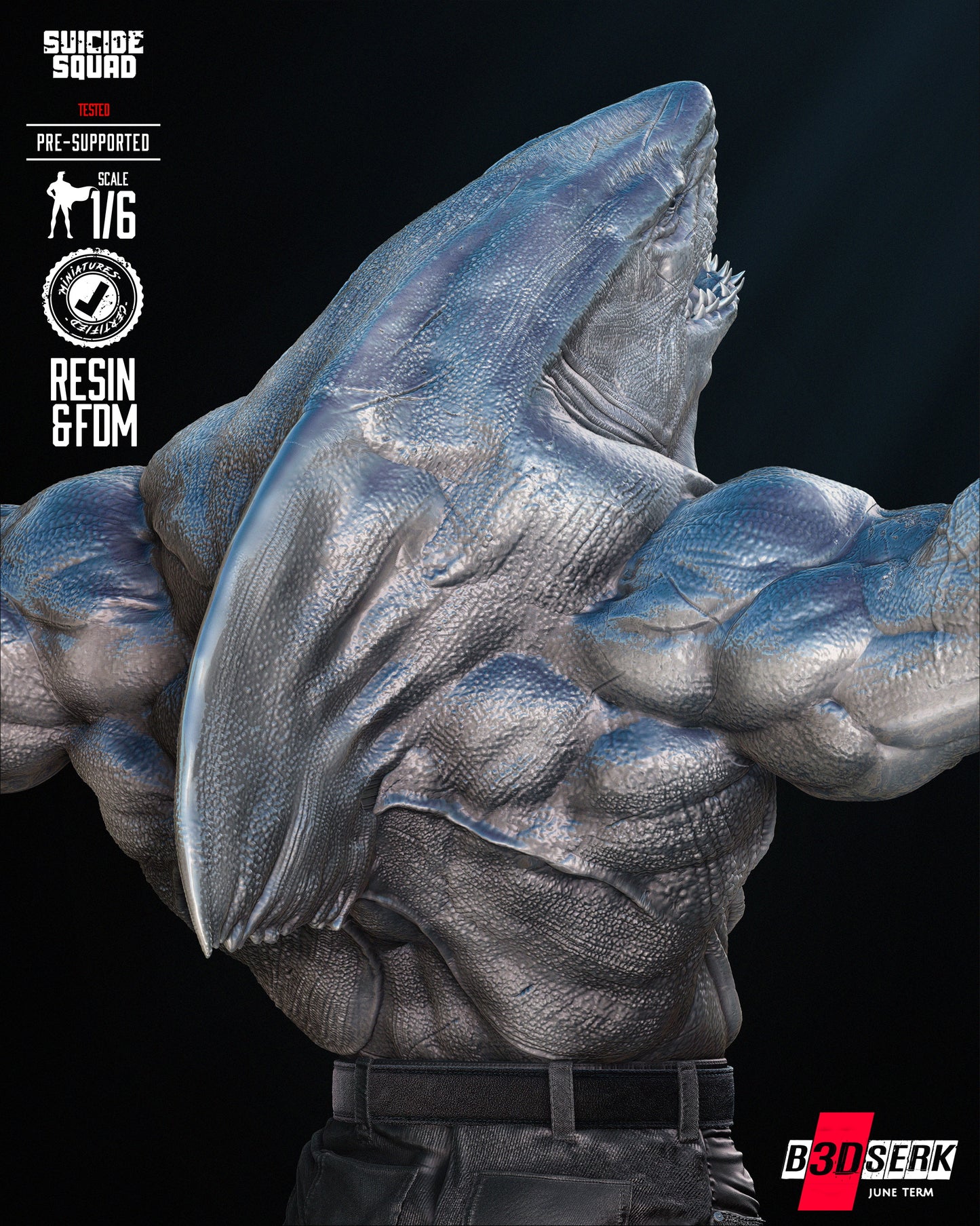 King Shark Sculpture