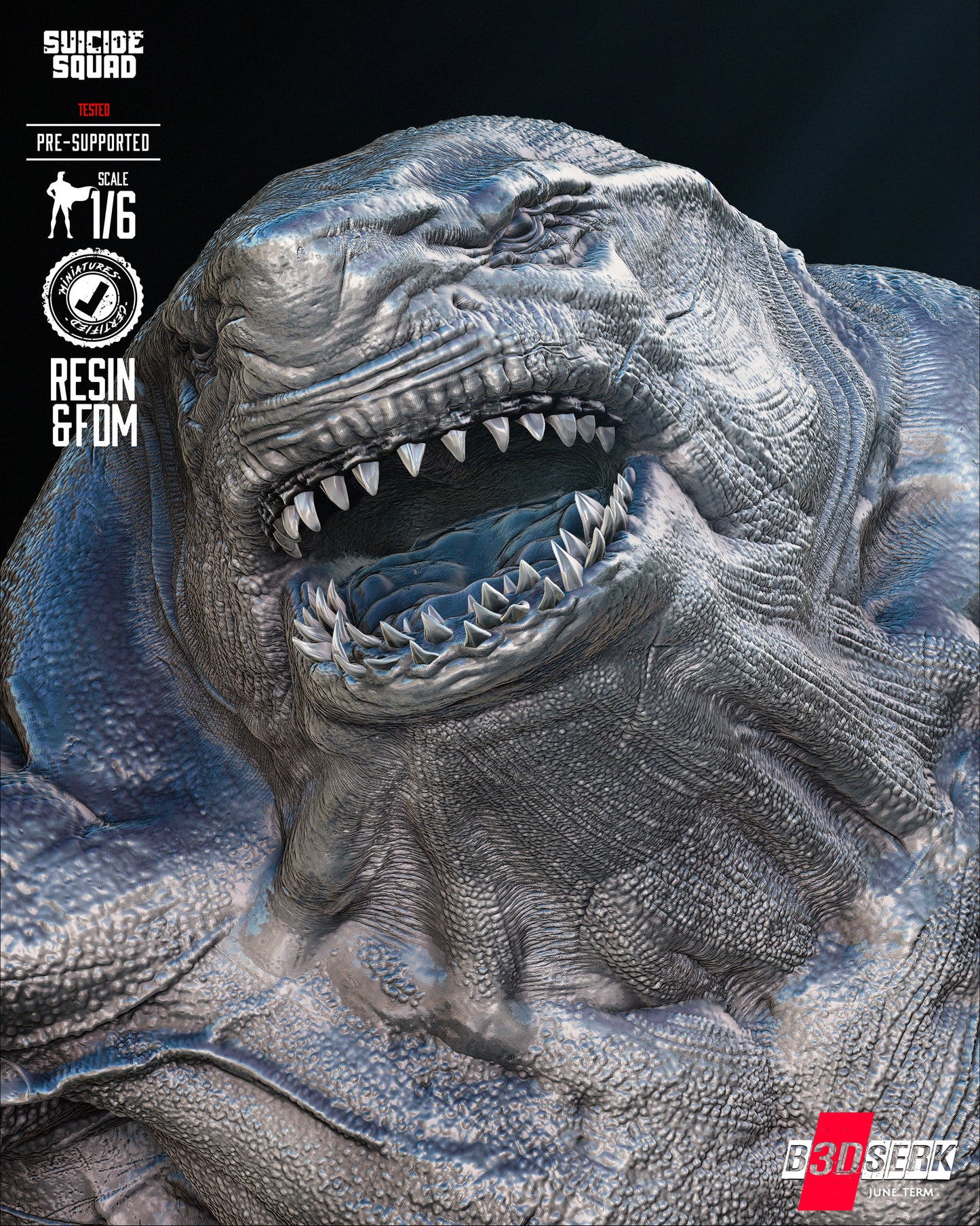 King Shark Sculpture