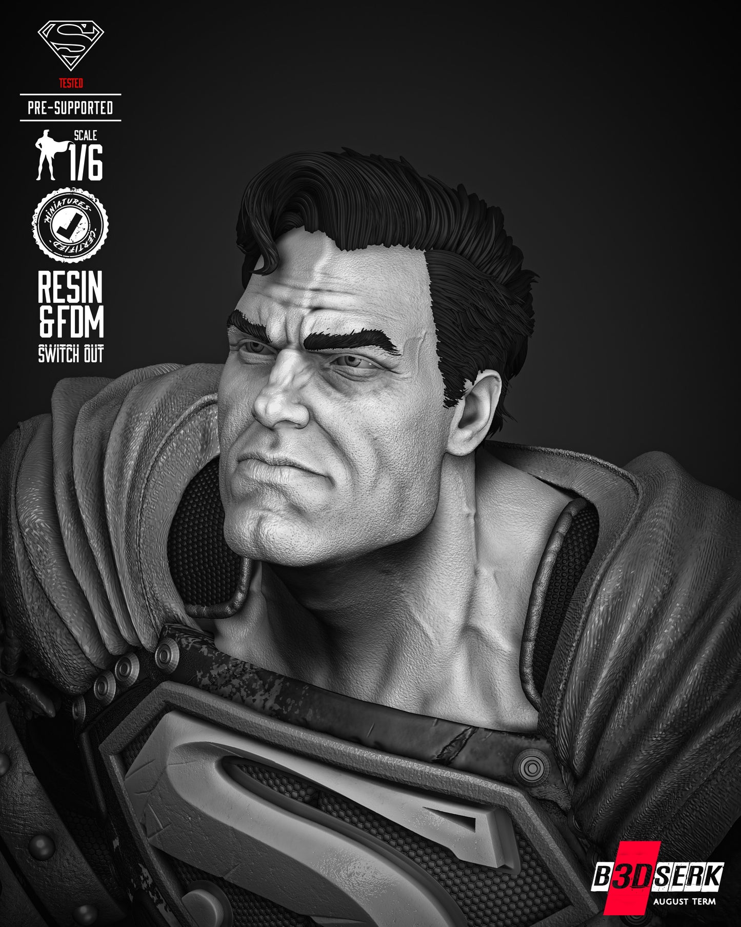 Superman Dark Night Sculpture