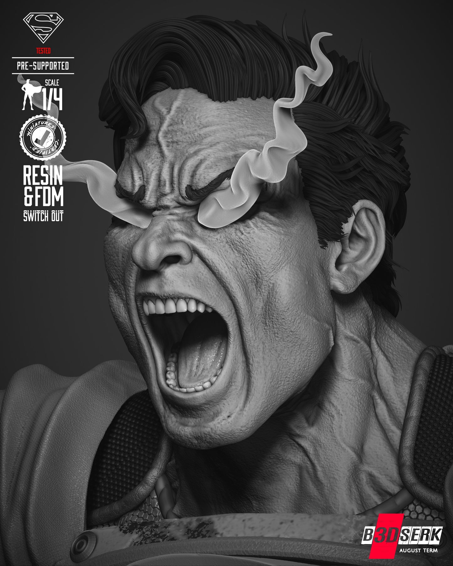 Superman Dark Night Bust Portrait