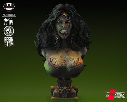 Wonder Woman Zombie Bust