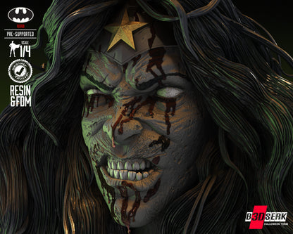 Wonder Woman Zombie Bust