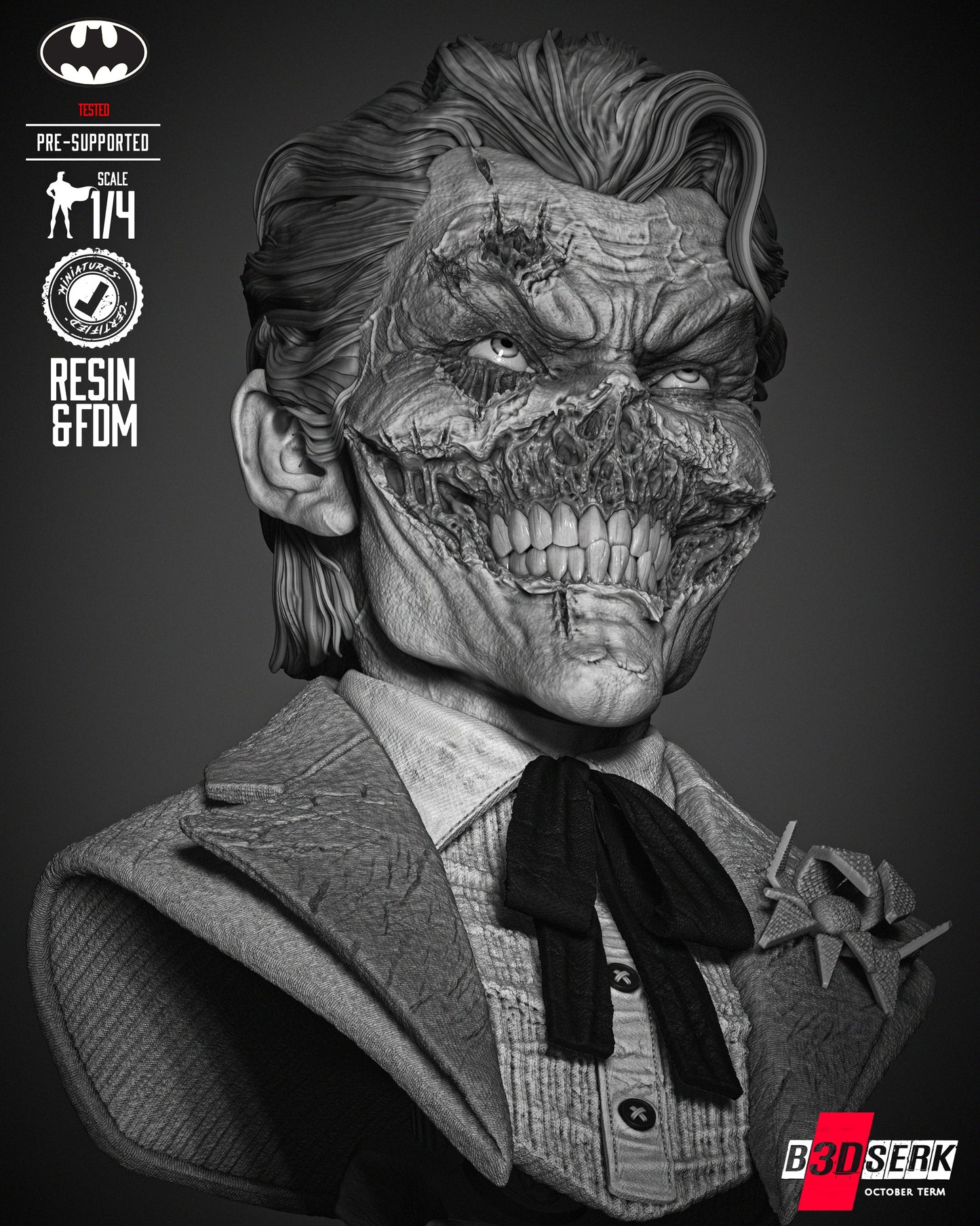 Joker Zombie Bust
