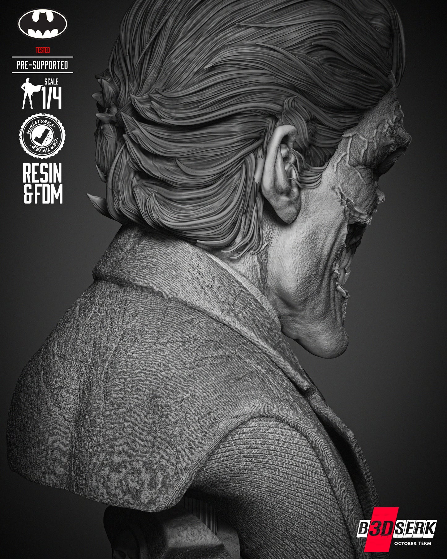 Joker Zombie Bust