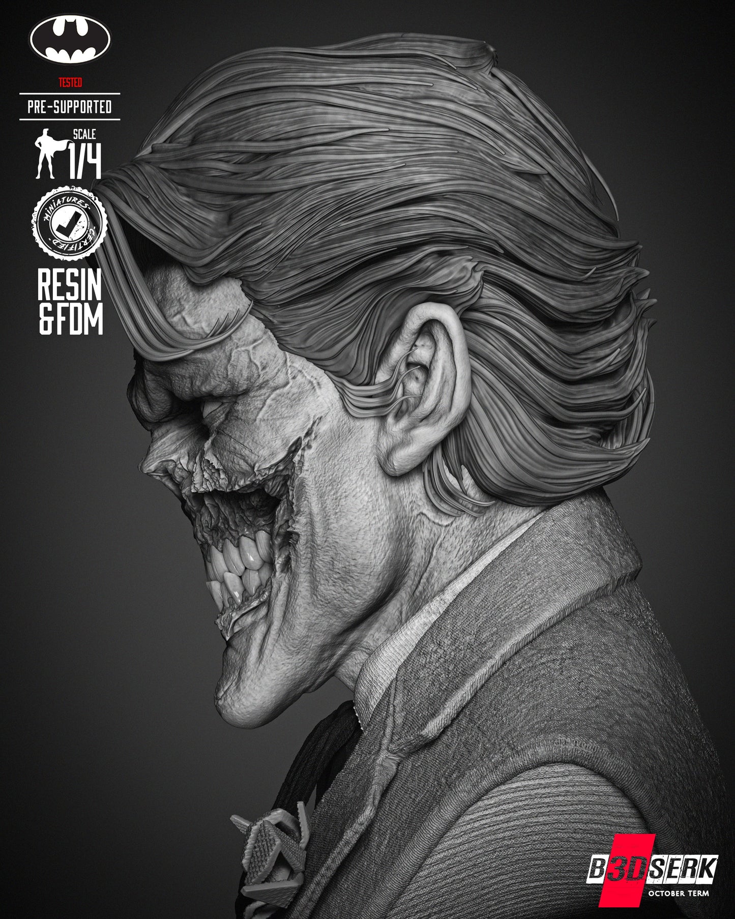 Joker Zombie Bust
