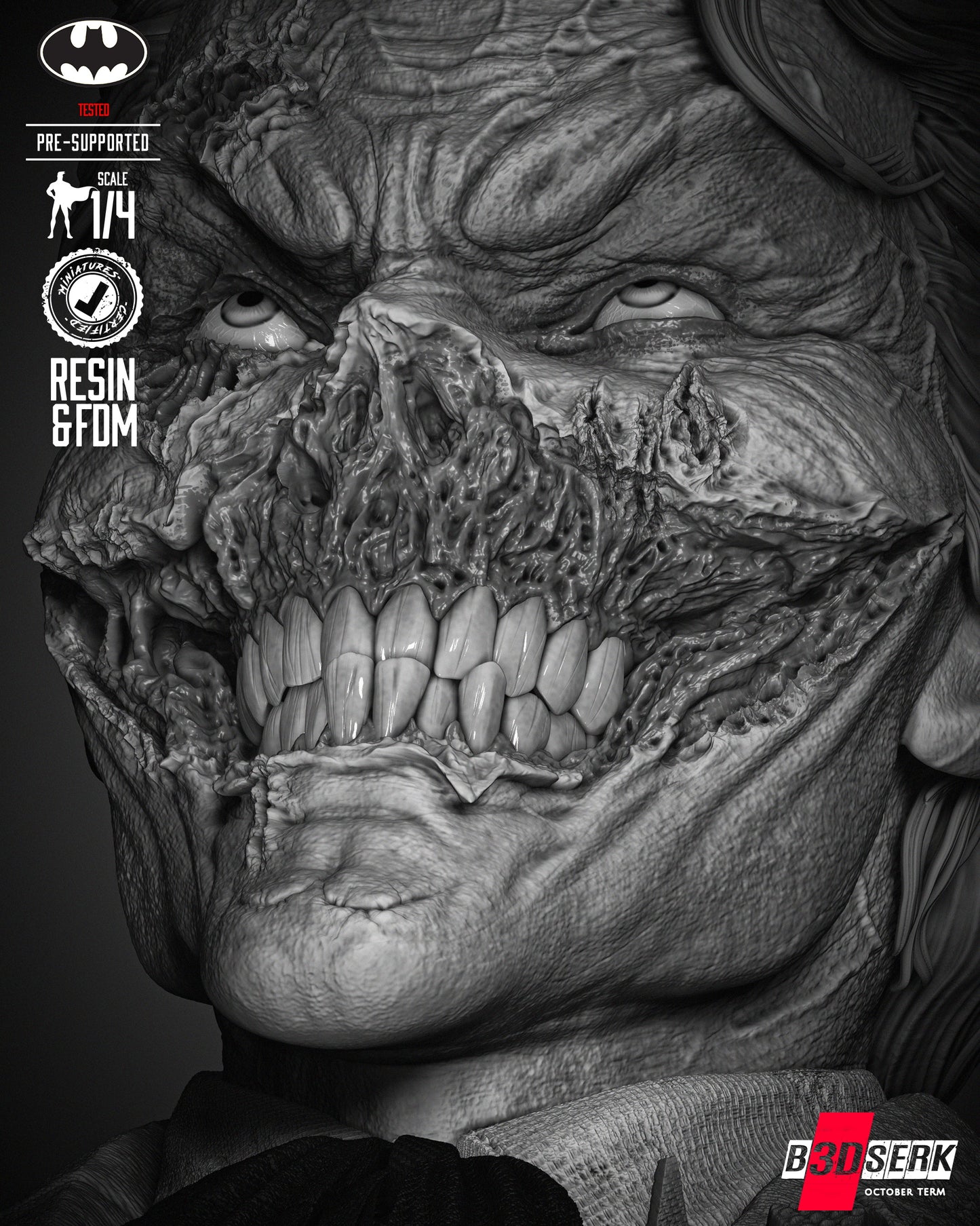 Joker Zombie Bust