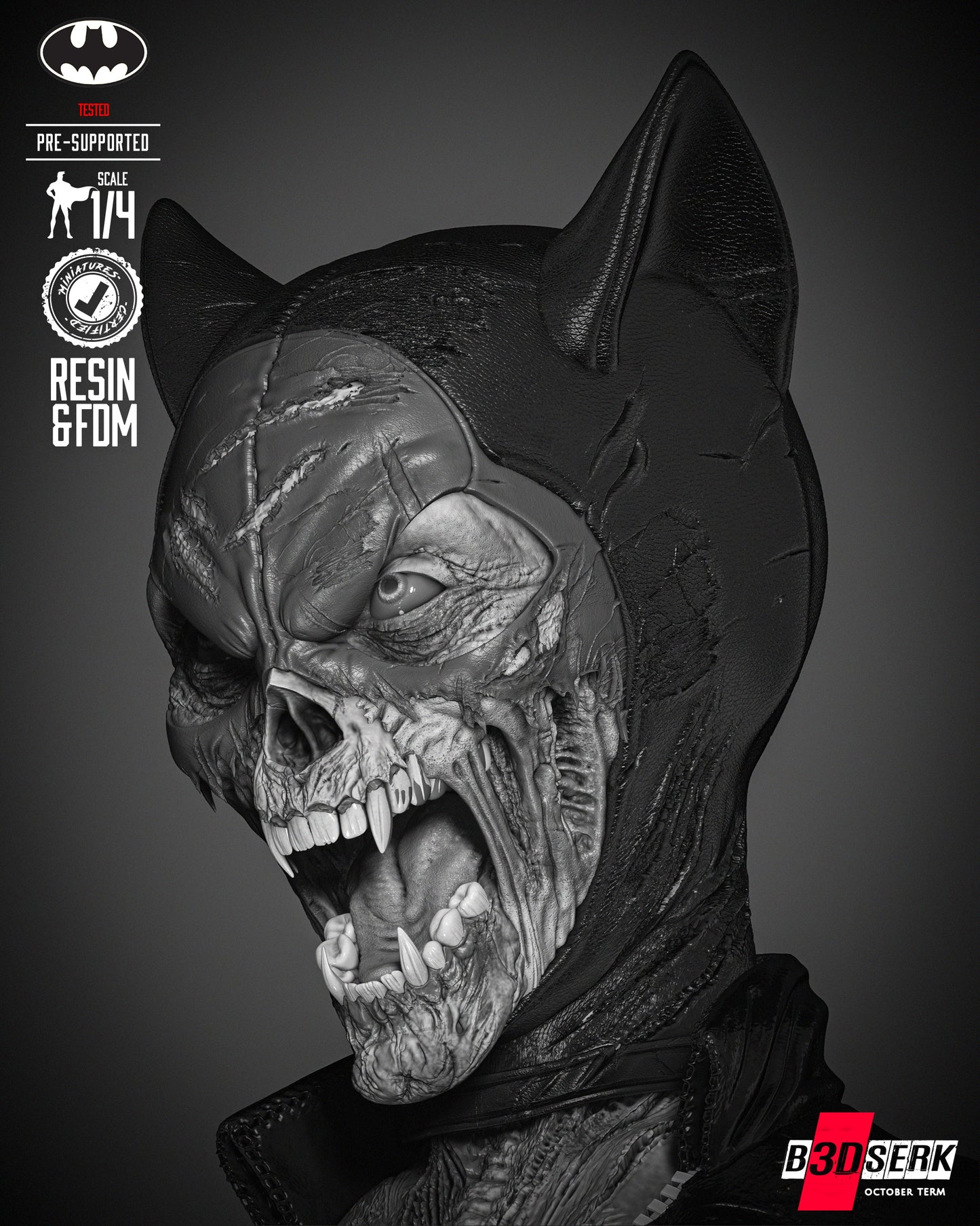 Cat Woman Zombie Bust