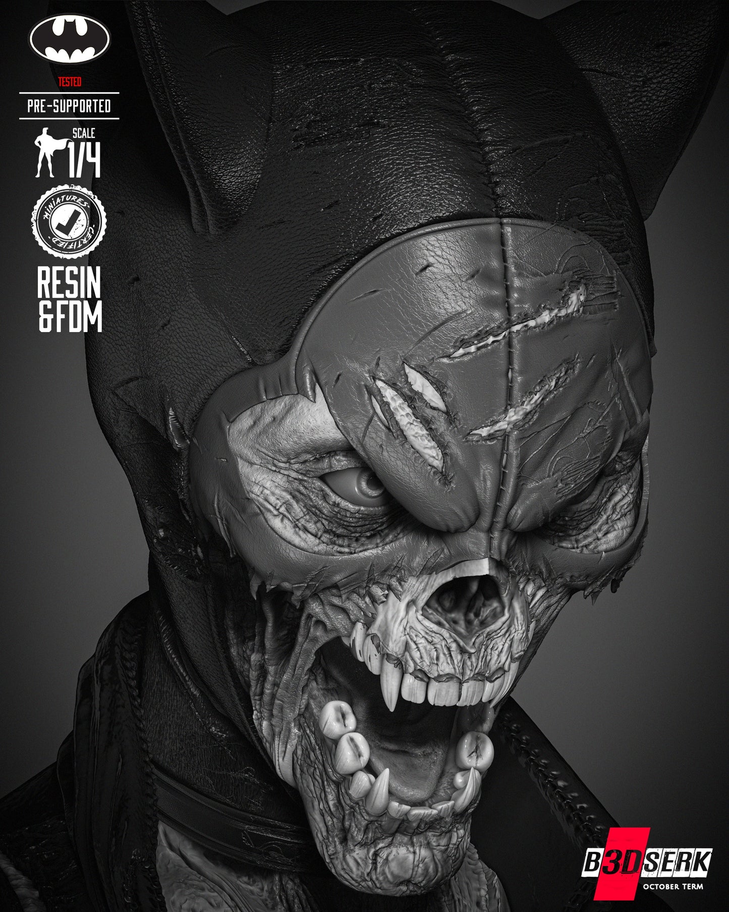 Cat Woman Zombie Bust