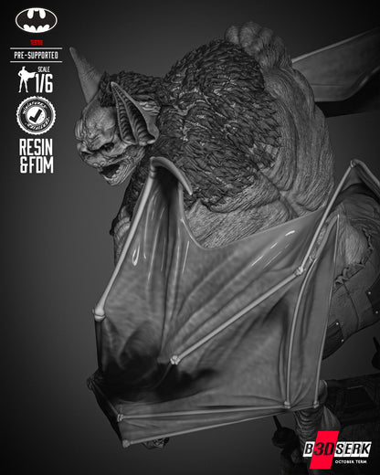 Man-Bat Sculpture