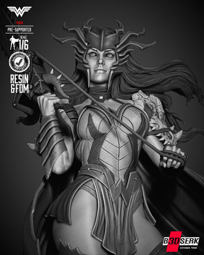 Wonder Woman Death Metal Sculpture