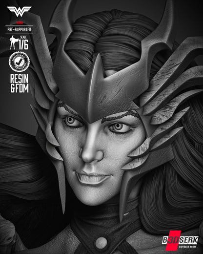 Wonder Woman Death Metal Sculpture