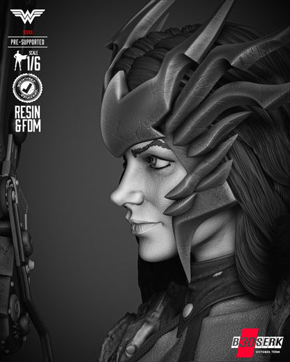 Wonder Woman Death Metal Sculpture