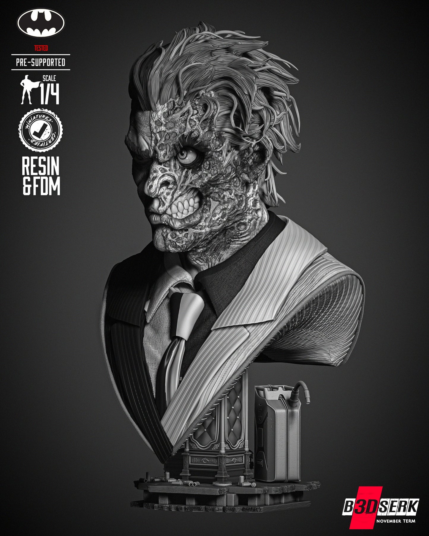 Two Face Bust