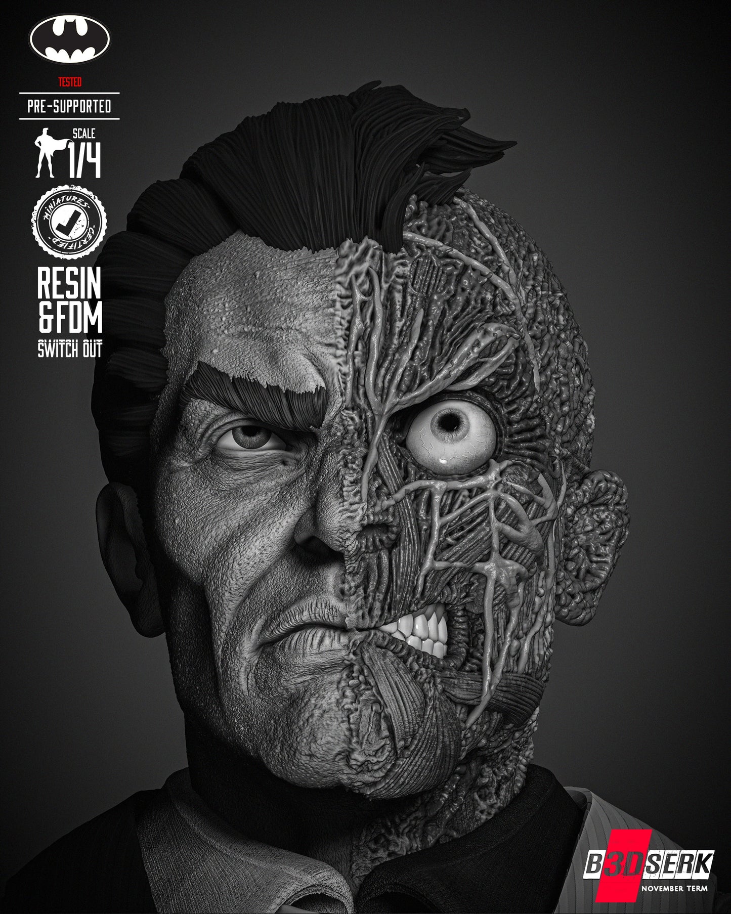 Two Face Bust
