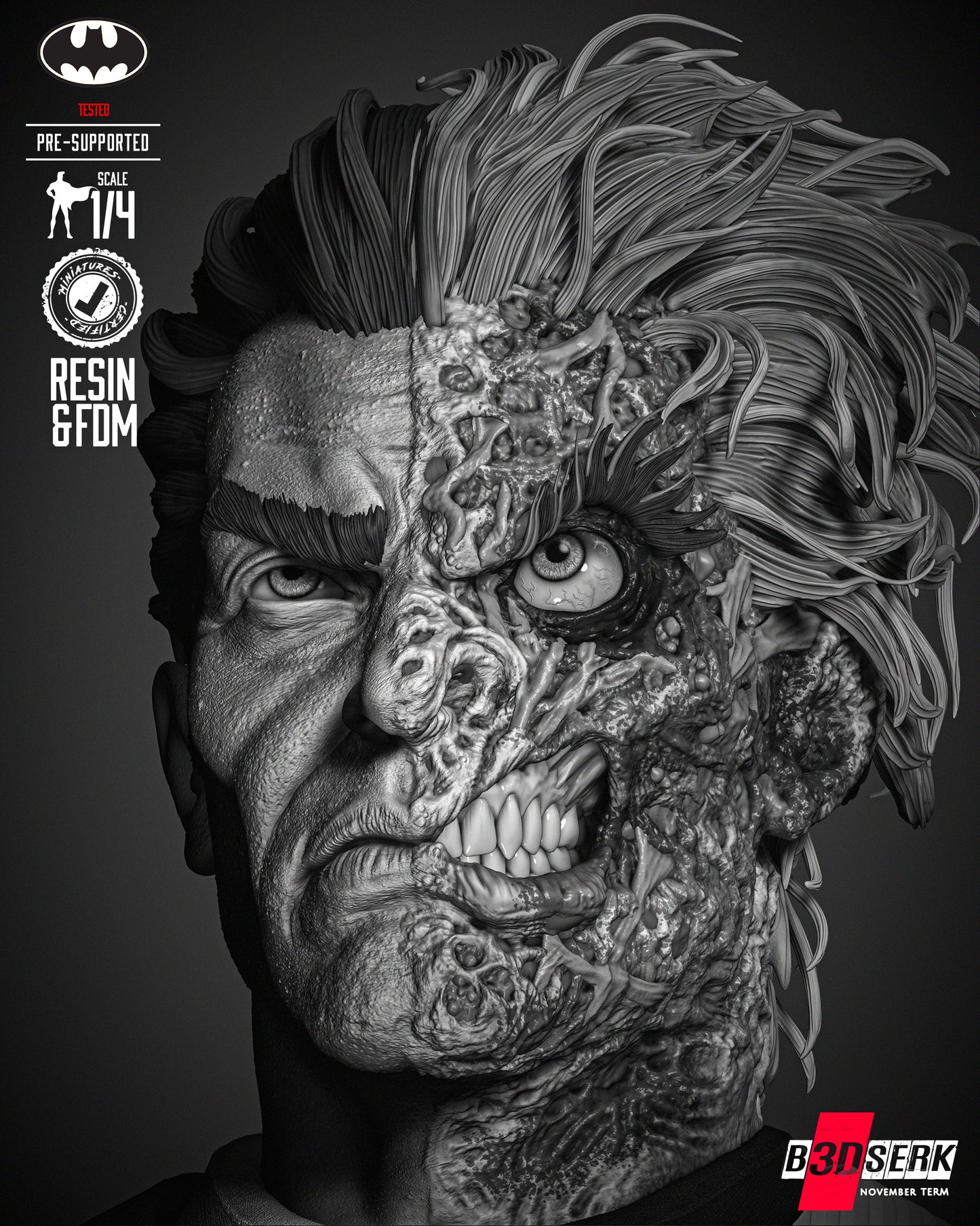 Two Face Bust