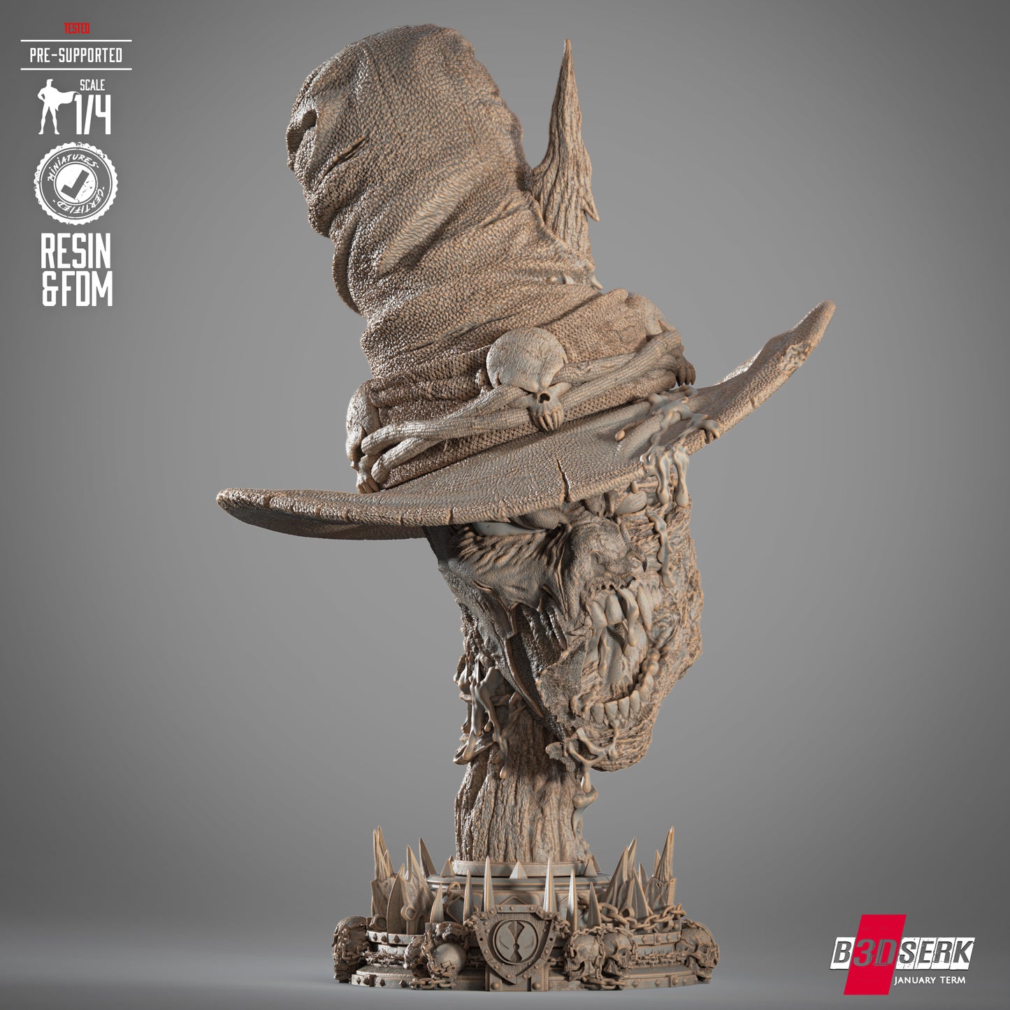 Gunslinger Spawn Head Portrait Bust