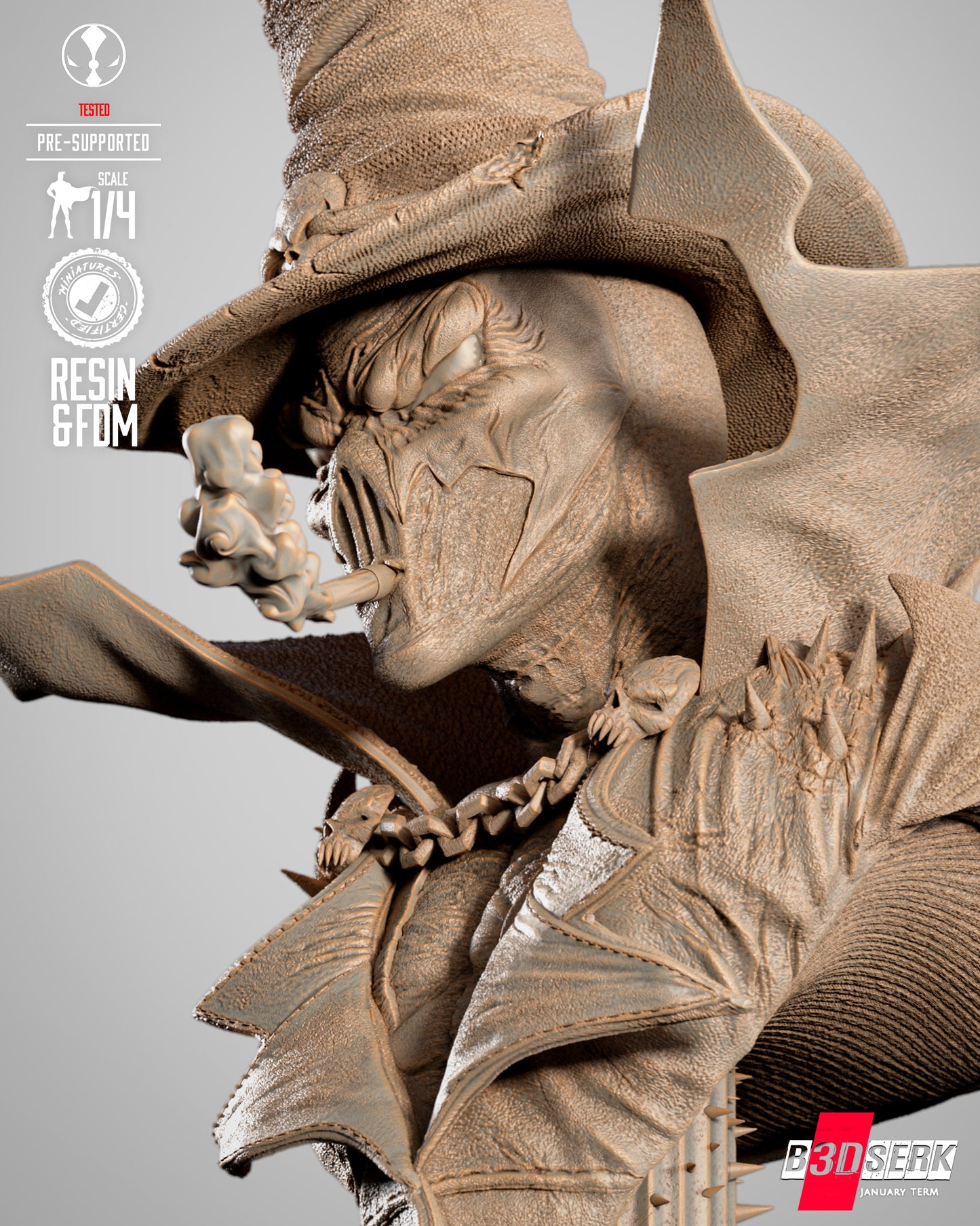 Gunslinger Spawn Portrait Bust