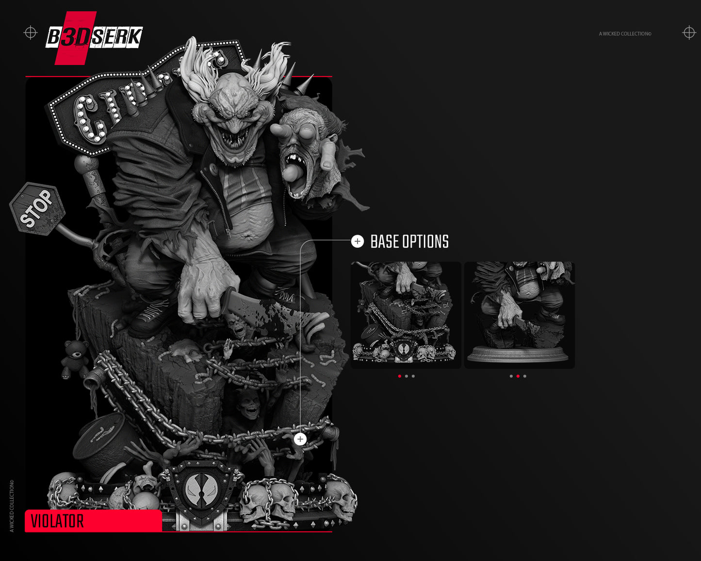 Violator Clown Sculpture