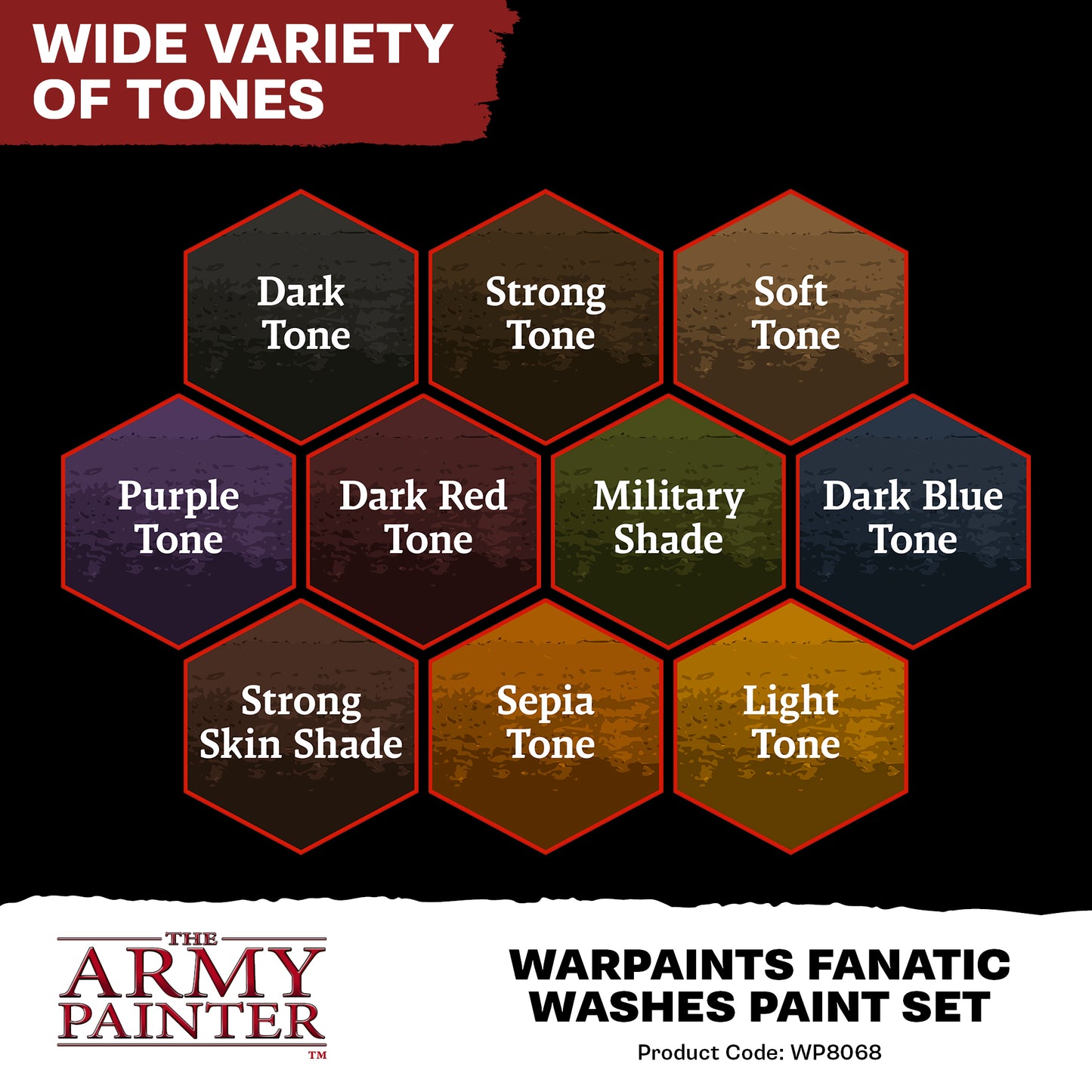 Warpaint Fanatic Washes Paint Set