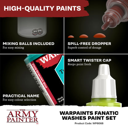 Warpaint Fanatic Washes Paint Set